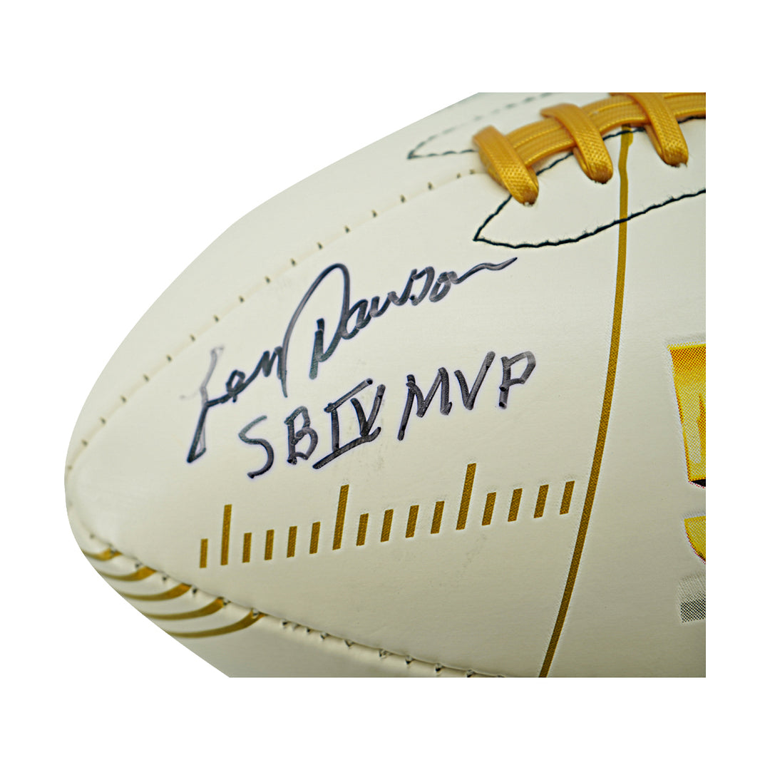 Len Dawson Kansas City Chiefs Autographed Inscribed SB 50 Logo Football JSA Holo
