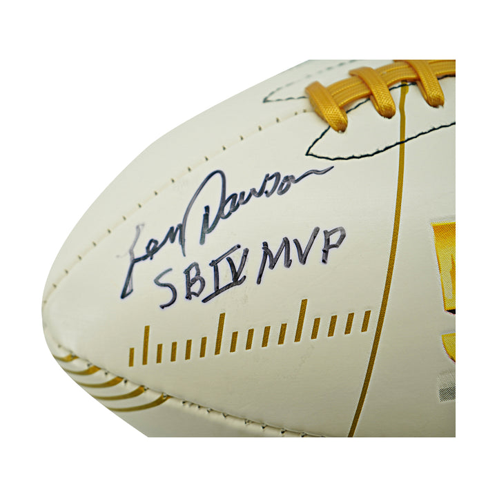 Len Dawson Kansas City Chiefs Autographed Inscribed SB 50 Logo Football JSA Holo