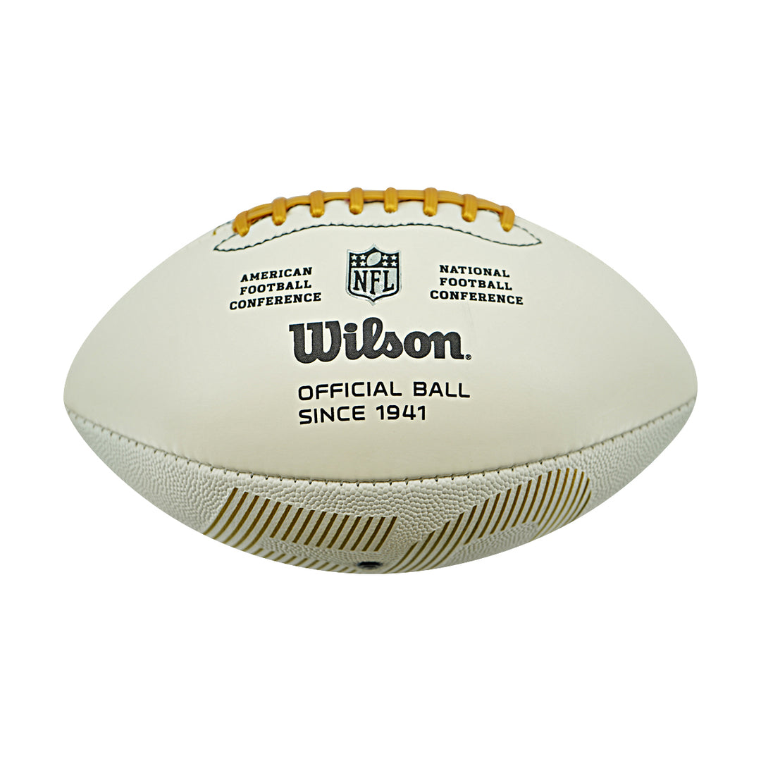 Len Dawson Kansas City Chiefs Autographed Inscribed SB 50 Logo Football JSA Holo