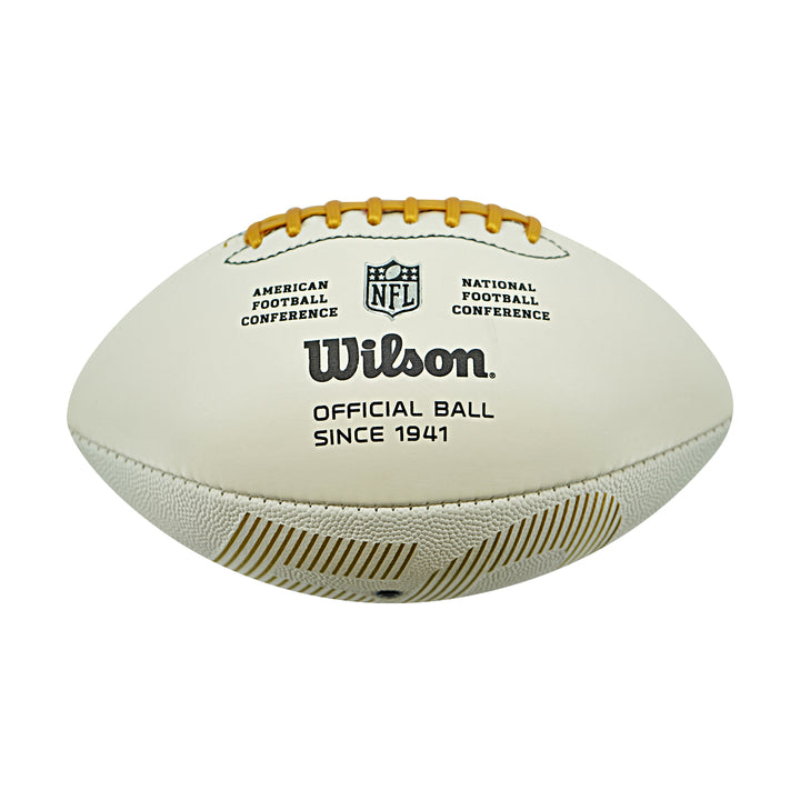 Len Dawson Kansas City Chiefs Autographed Inscribed SB 50 Logo Football JSA Holo
