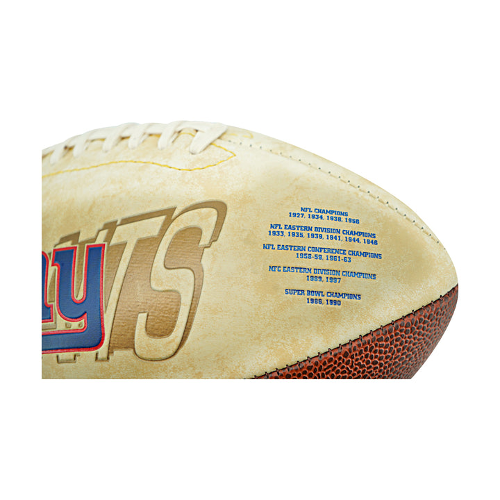 Tiki Barber New York Giants Autographed Inscribed White Panel Football BC COA Holo