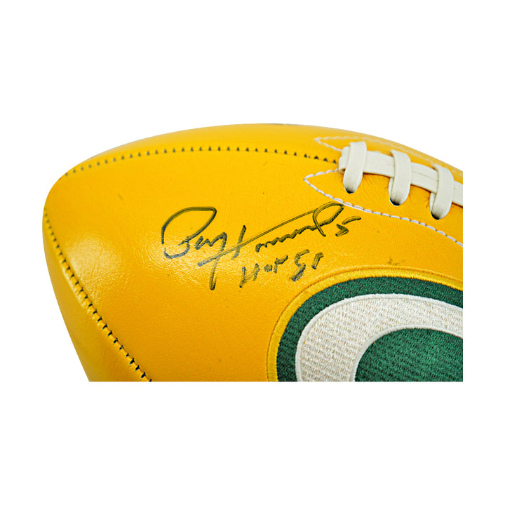 Paul Hornung Jerry Kramer Green Bay Packers Logo Dual Signed Football  JSA Holo
