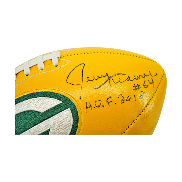 Paul Hornung Jerry Kramer Green Bay Packers Logo Dual Signed Football  JSA Holo