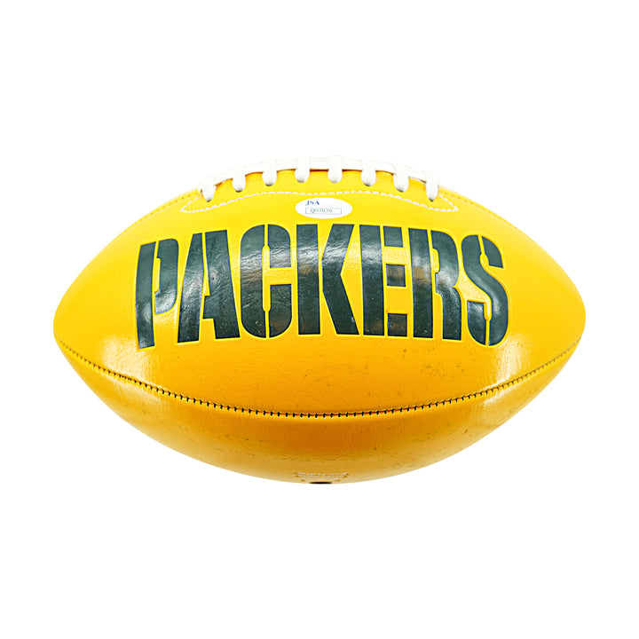 Paul Hornung Jerry Kramer Green Bay Packers Logo Dual Signed Football  JSA Holo
