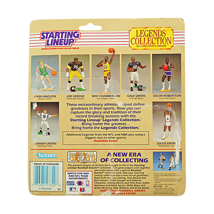 John Havlicek Boston Celtics 1989 Kenner Starting Lineup Legends Collection Figure