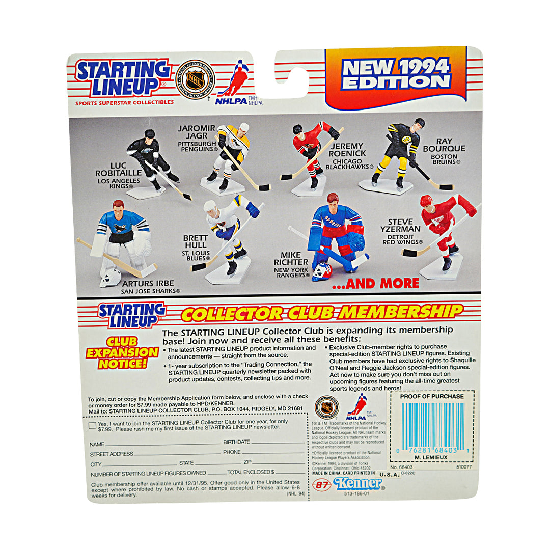 Mario Lemieux Pittsburgh Penguins 1994 Kenner Starting Lineup Figure