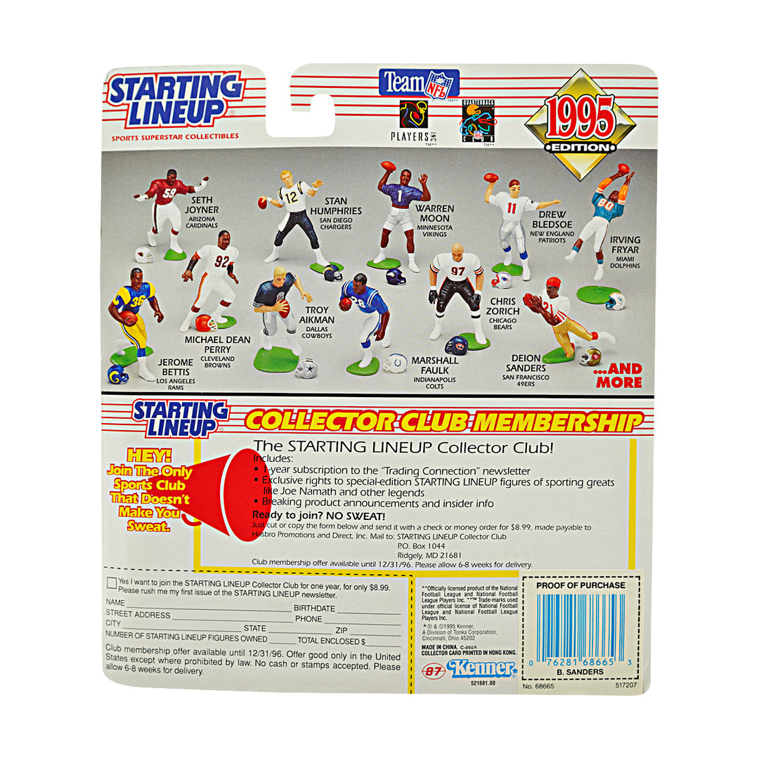 Barry Sanders Detroit Lions 1995 Kenner Starting Lineup Figure