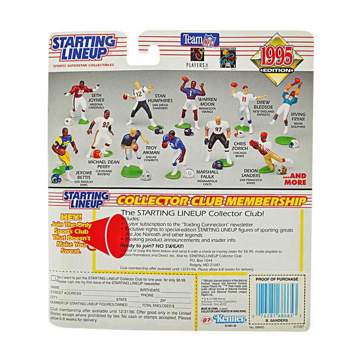 Barry Sanders Detroit Lions 1995 Kenner Starting Lineup Figure