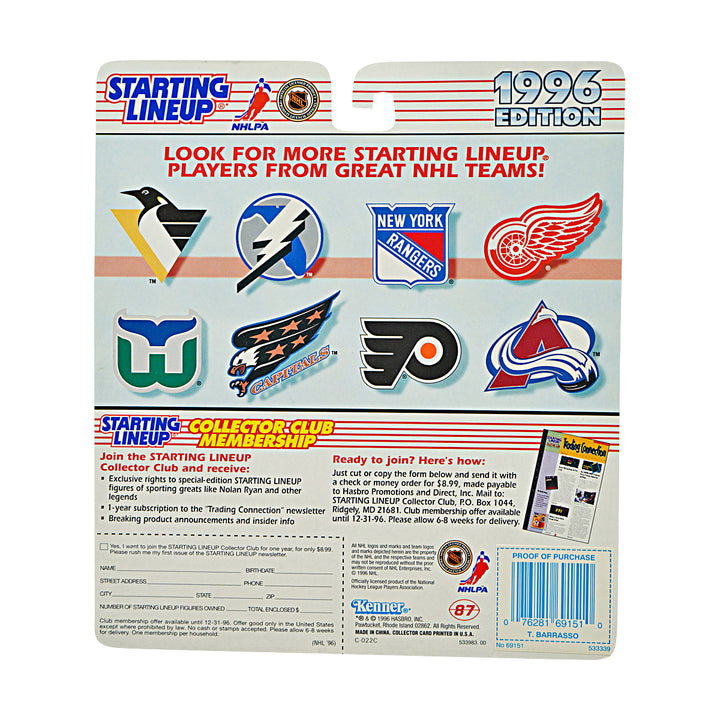 Tom Barrasso Pittsburgh Penguins 1996 Kenner Starting Lineup Figure
