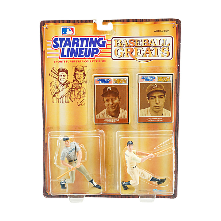 Mickey Mantle/Joe DiMaggio New York Yankees 1989 Kenner Starting Lineup Figures