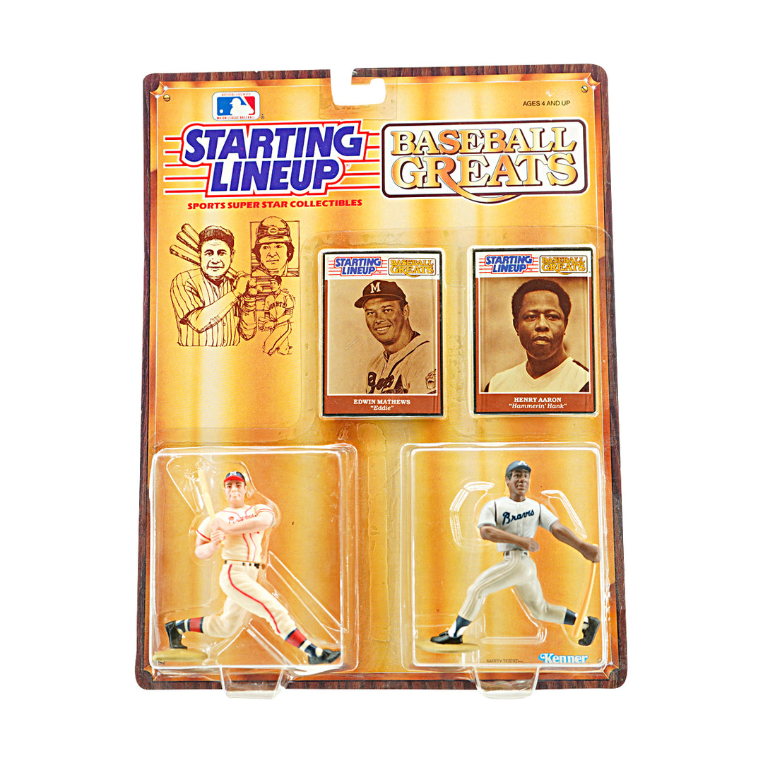 Eddie Matthews/Hank Arron Atlanta Braves 1989 Kenner Starting Lineup Figures