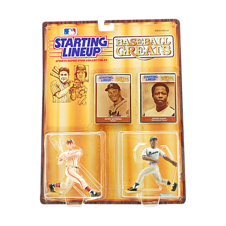 Eddie Matthews/Hank Arron Atlanta Braves 1989 Kenner Starting Lineup Figures