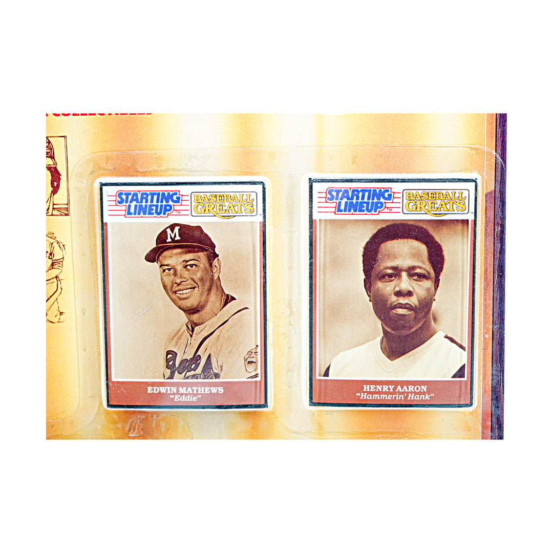Eddie Matthews/Hank Arron Atlanta Braves 1989 Kenner Starting Lineup Figures