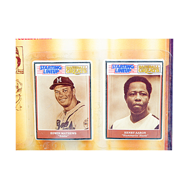 Eddie Matthews/Hank Arron Atlanta Braves 1989 Kenner Starting Lineup Figures