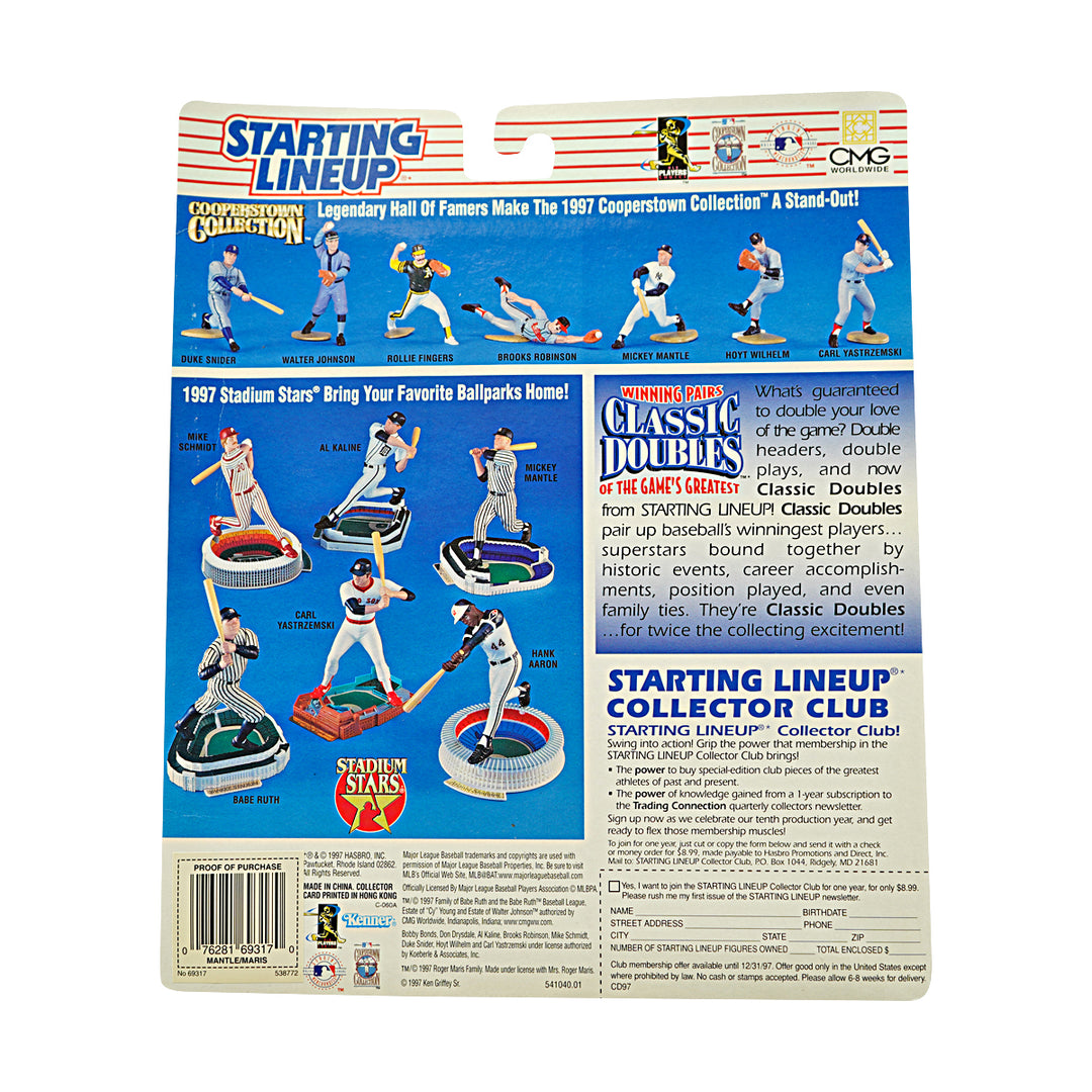 Mickey Mantle/Roger Marris New York Yankees 1997 Kenner Starting Lineup Figures