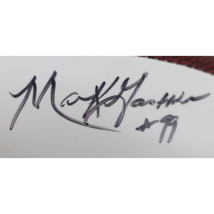 Klecko Gastineau Salaam Jets New York Sack Exchange Multi Signed Wilson White Panel Football JSA COA