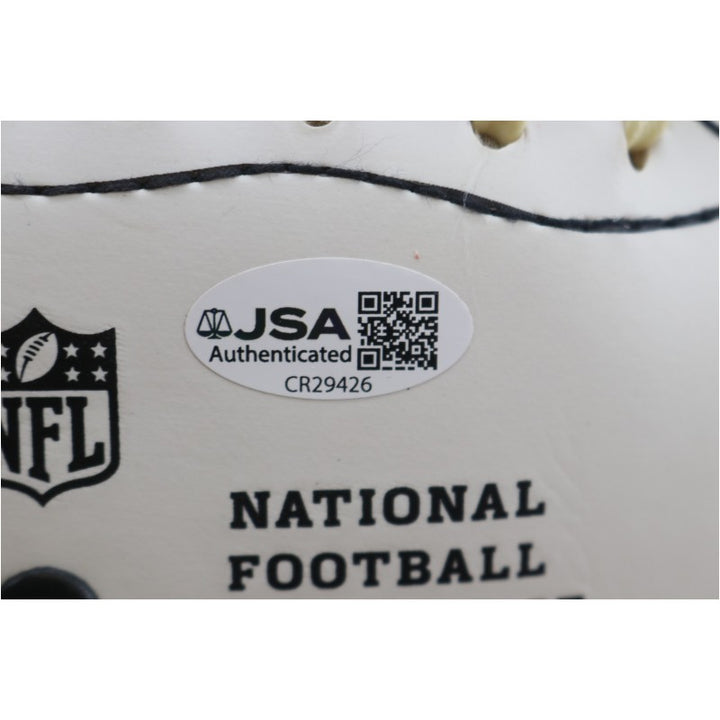 Klecko Gastineau Salaam Jets New York Sack Exchange Multi Signed Wilson White Panel Football JSA COA