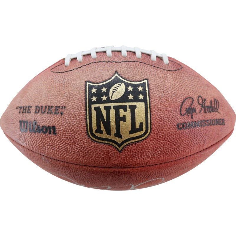 Joe Montana San Francisco 49ers Signed Wilson The Duke NFL Football JSA COA