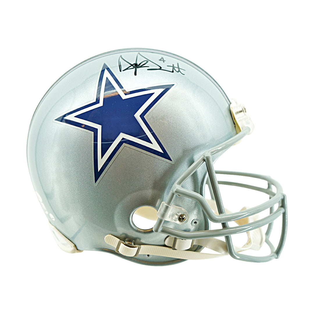 Dak Prescott Dallas Cowboys Autographed Ridell Official Helmet  JSA/SSM