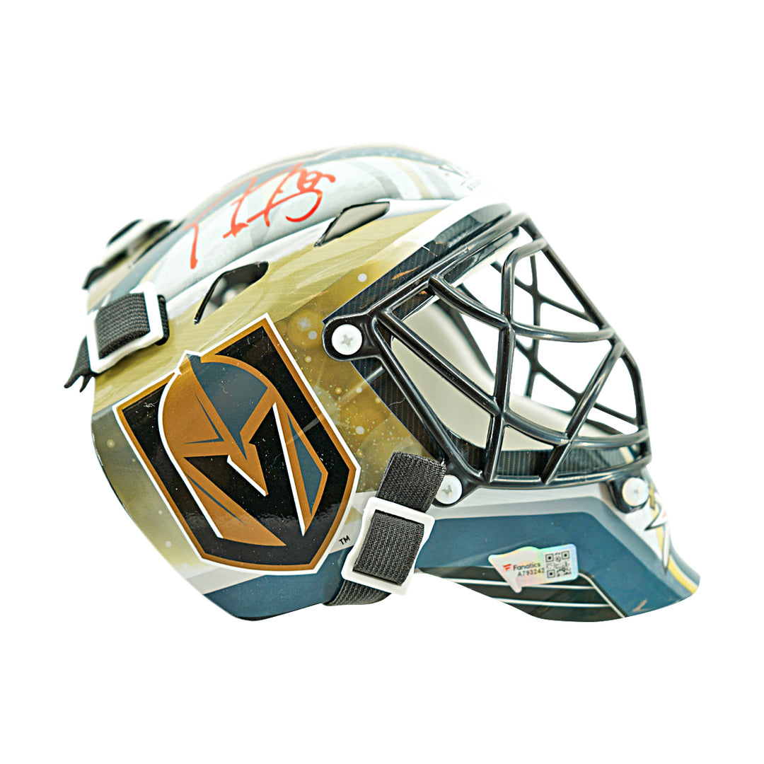 Marc-Andre Fleury Las Vegas Golden Knights Autographed Franklin Mini Replica Helmet Fanatics Holo