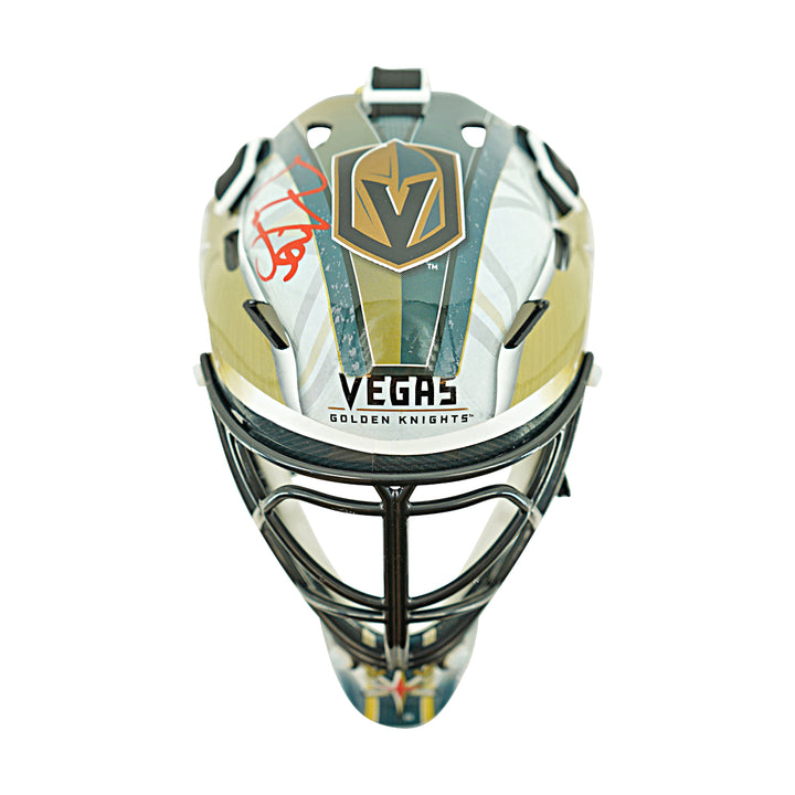 Marc-Andre Fleury Las Vegas Golden Knights Autographed Franklin Mini Replica Helmet Fanatics Holo