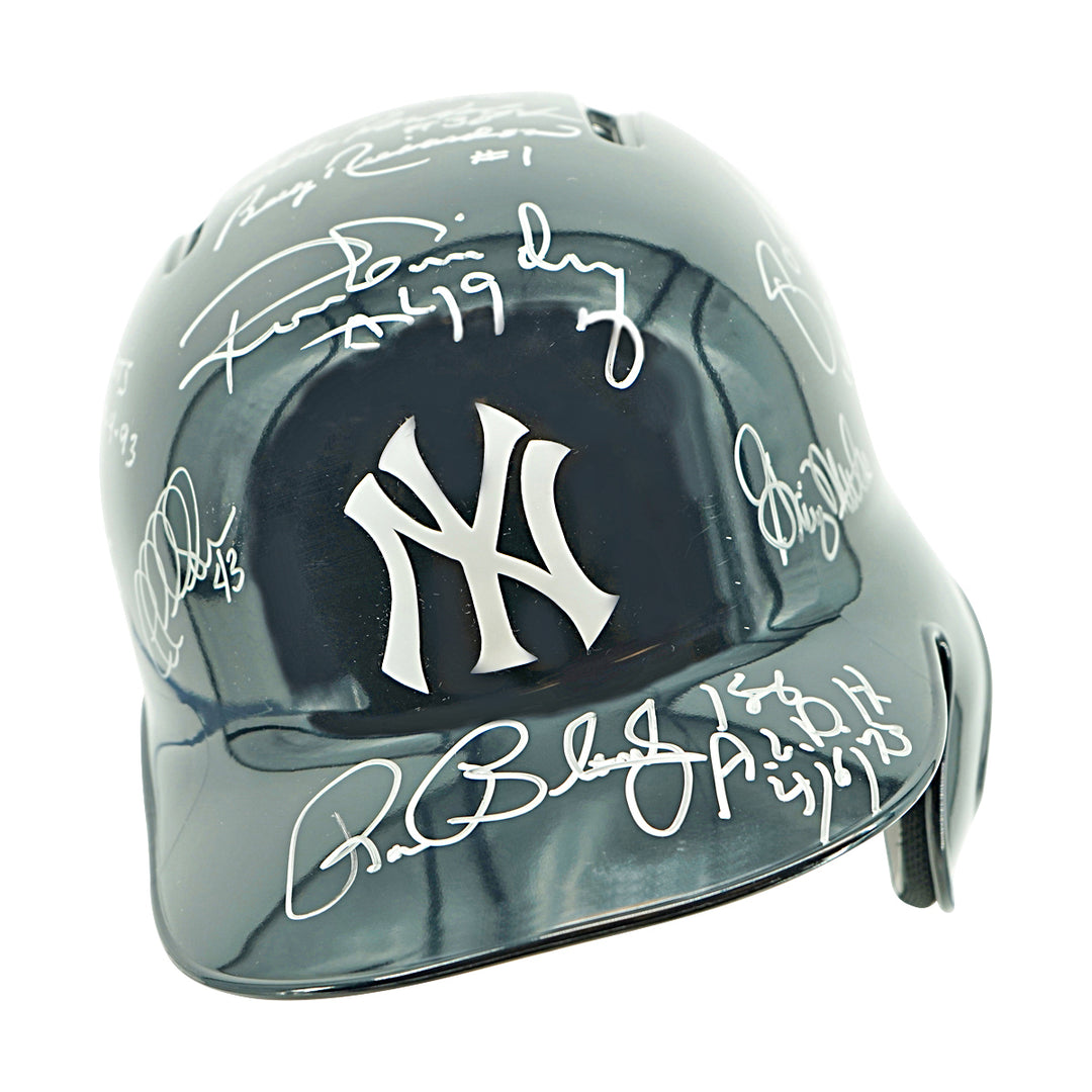 Guidry Randolph Richardson New York Yankees Autographed Rawlings Batting Helmet JSA Holo