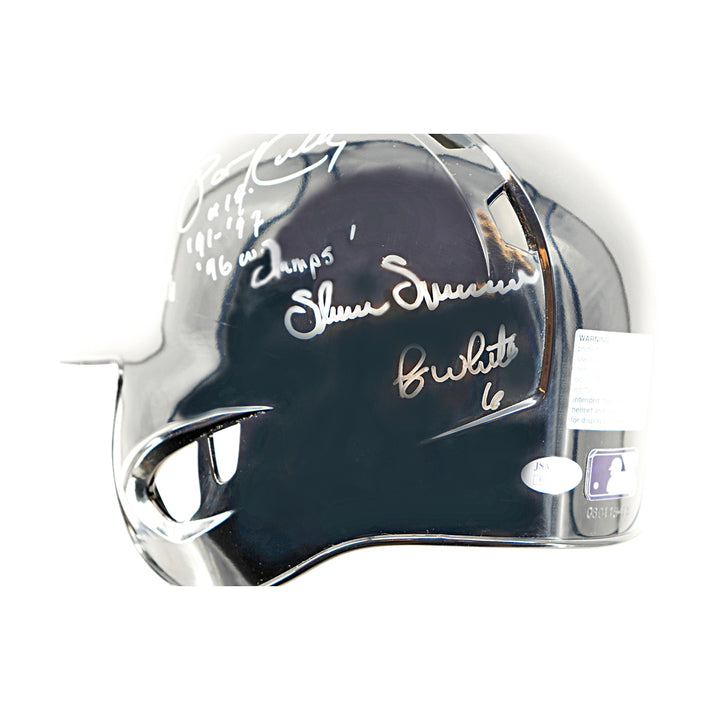 Guidry Randolph Richardson New York Yankees Autographed Rawlings Batting Helmet JSA Holo