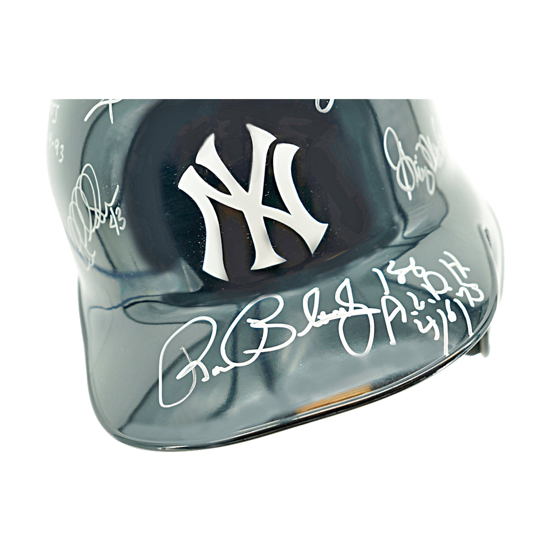 Guidry Randolph Richardson New York Yankees Autographed Rawlings Batting Helmet JSA Holo