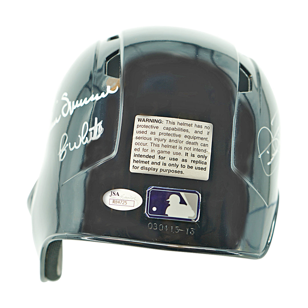 Guidry Randolph Richardson New York Yankees Autographed Rawlings Batting Helmet JSA Holo