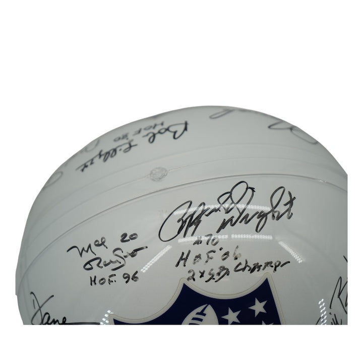 Woodson Lilly Renfro Dallas Cowboys Multi Signed Inscribed NFL FS Replica Helmet JSA Holo
