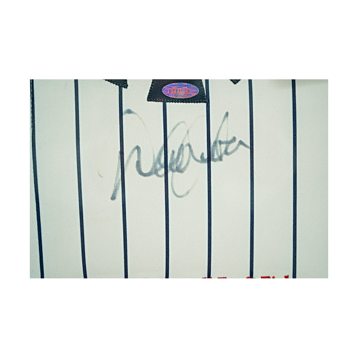 Derek Jeter New York Yankees Autographed Framed Stat Jersey LE 8/22 Steiner COA