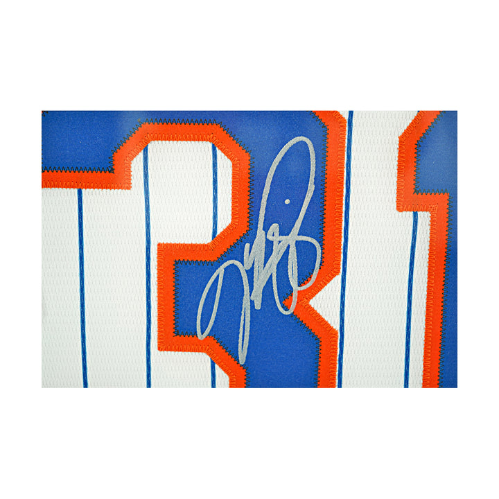 Mike Piazza New York Mets Autographed Framed Jersey JSA COA