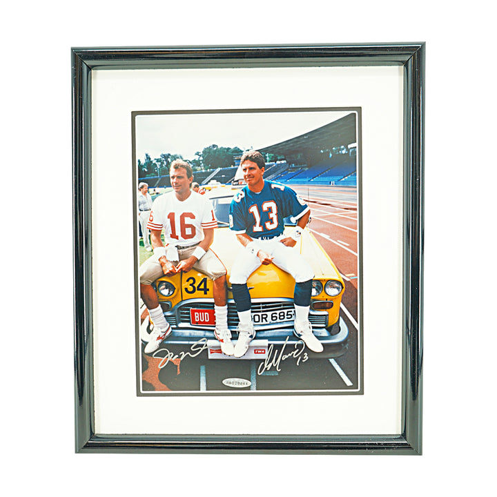 Marino Montana Dolphins 49ers Autographed Framed 8x10 Photo 8x10 Photo UDA COA