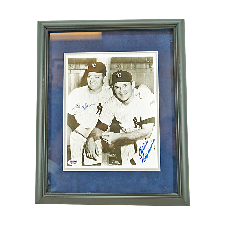 Lopat Reynolds New York Yankees Autographed Framed 8x10 Photo PSA COA