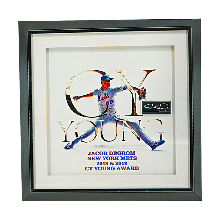 Jacob DeGrom New York Mets Facsimile Autographed  Framed Photo 16X16