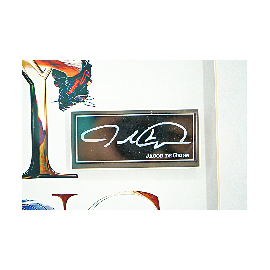 Jacob DeGrom New York Mets Facsimile Autographed  Framed Photo 16X16