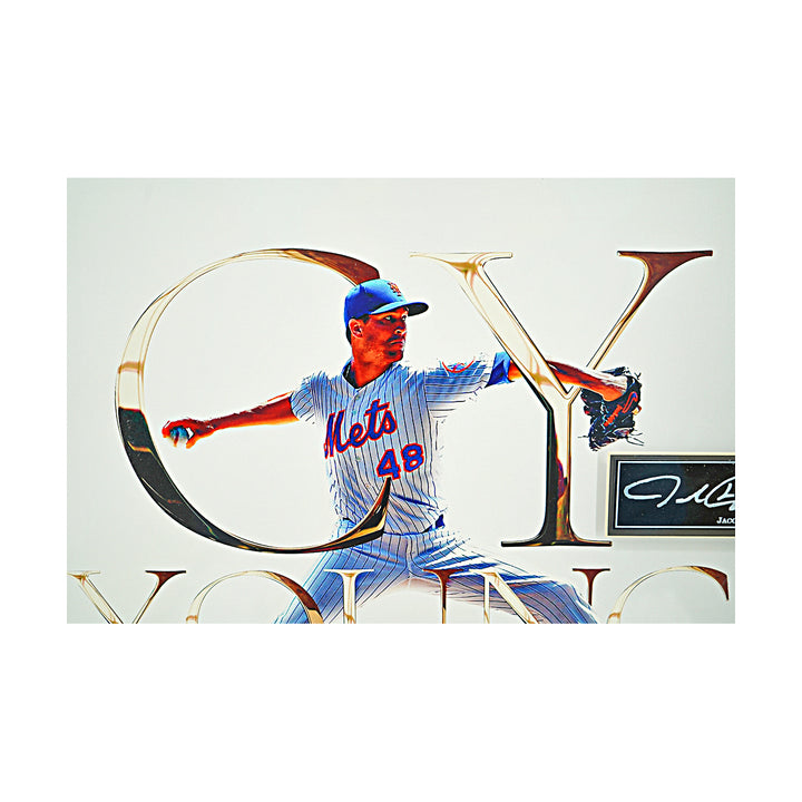Jacob DeGrom New York Mets Facsimile Autographed  Framed Photo 16X16