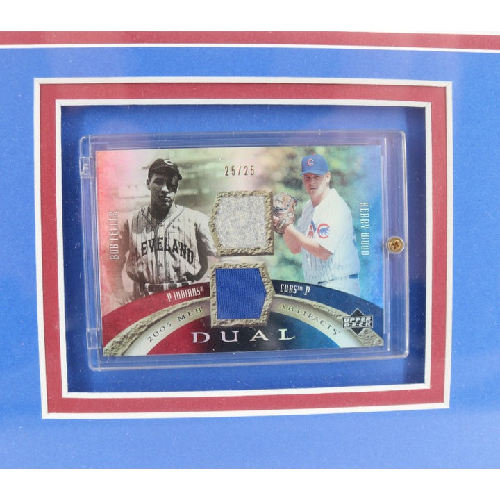 Bob Feller Cleveland Indians Framed Signed 8x10 Photo W/Patch Card 25/25 JSA COA