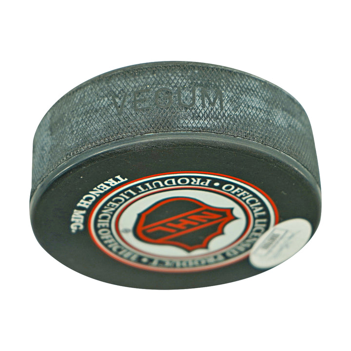 John Beliveau Montreal Canadiens Autographed Puck JSA Holo