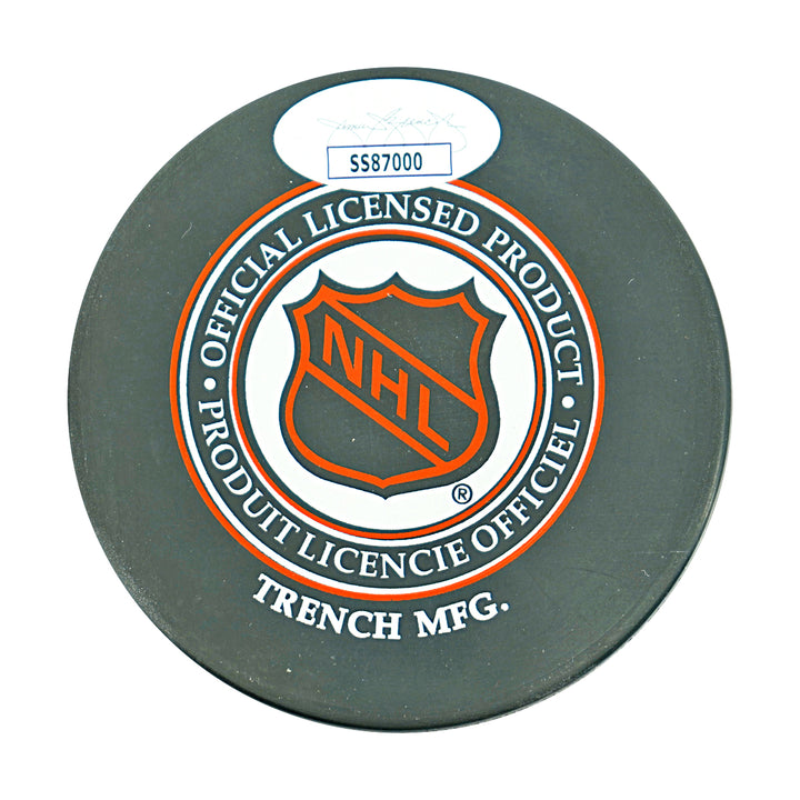 John Beliveau Montreal Canadiens Autographed Puck JSA Holo