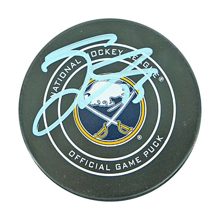 Jack Eichel Buffalo Sabers Autographed Hockey Puck AJ COA