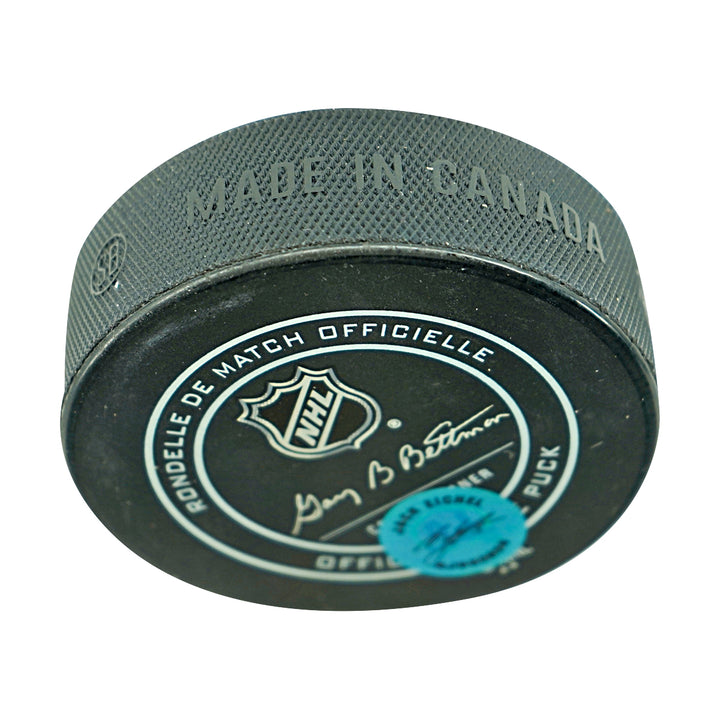 Jack Eichel Buffalo Sabers Autographed Hockey Puck AJ COA