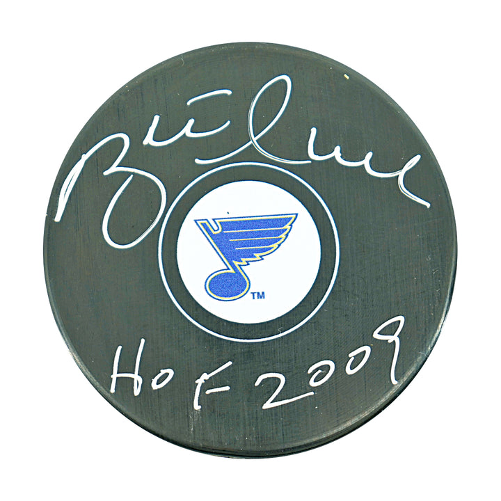 Brett Hull Saint Louis Blues Autographed Puck AJ COA