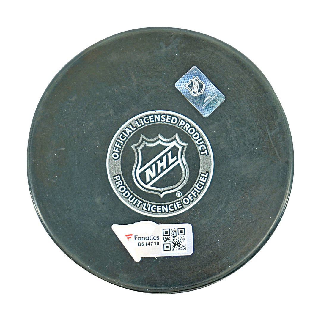 Trevor Zegras Anaheim Ducks Autographed Puck Fanatics Holo