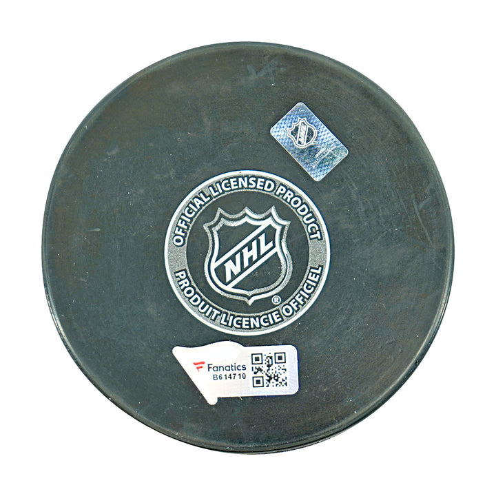 Trevor Zegras Anaheim Ducks Autographed Puck Fanatics Holo
