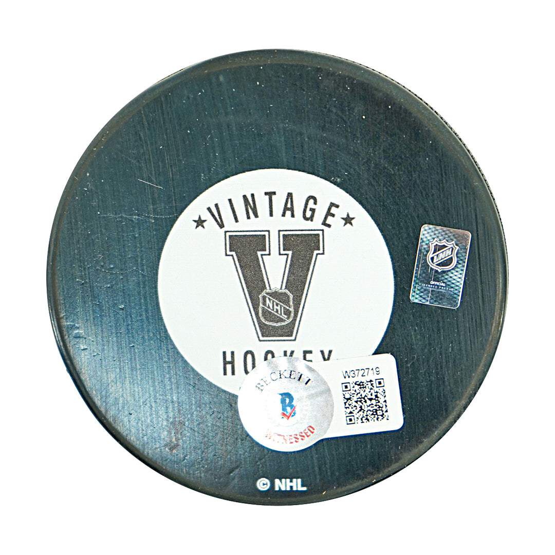 Marcel Dionne Los Angeles Kings Autographed Inscribed Puck Beckett Holo
