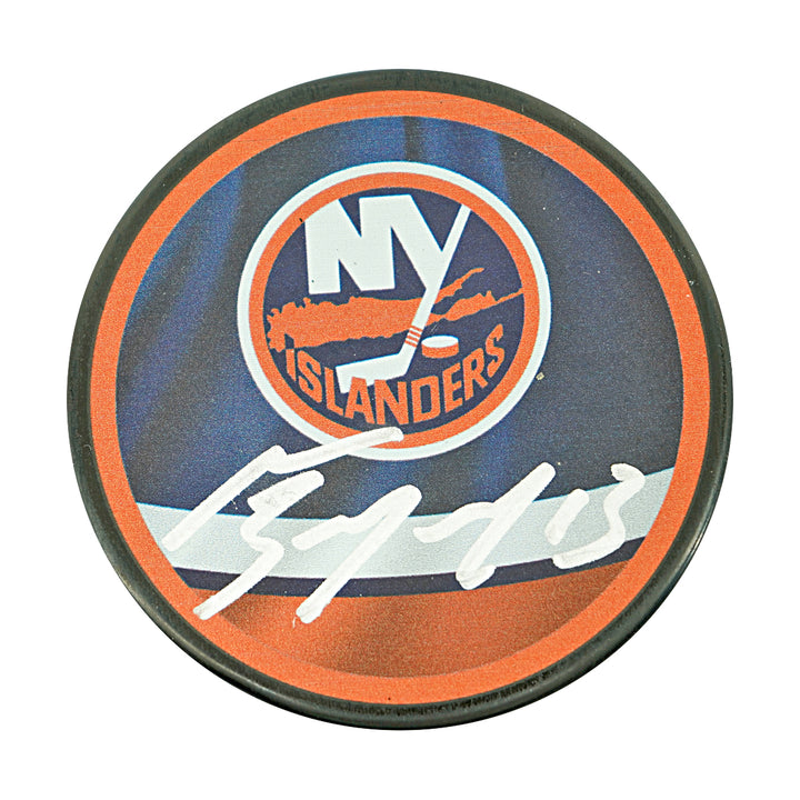 Mathew Barzal New York Islanders Autographed Puck Fanatics Holo