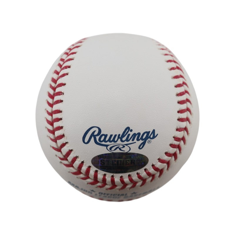 Joe Torre New York Yankees Autographed Inscribed OMLB Baseball Steiner/MLB Auth