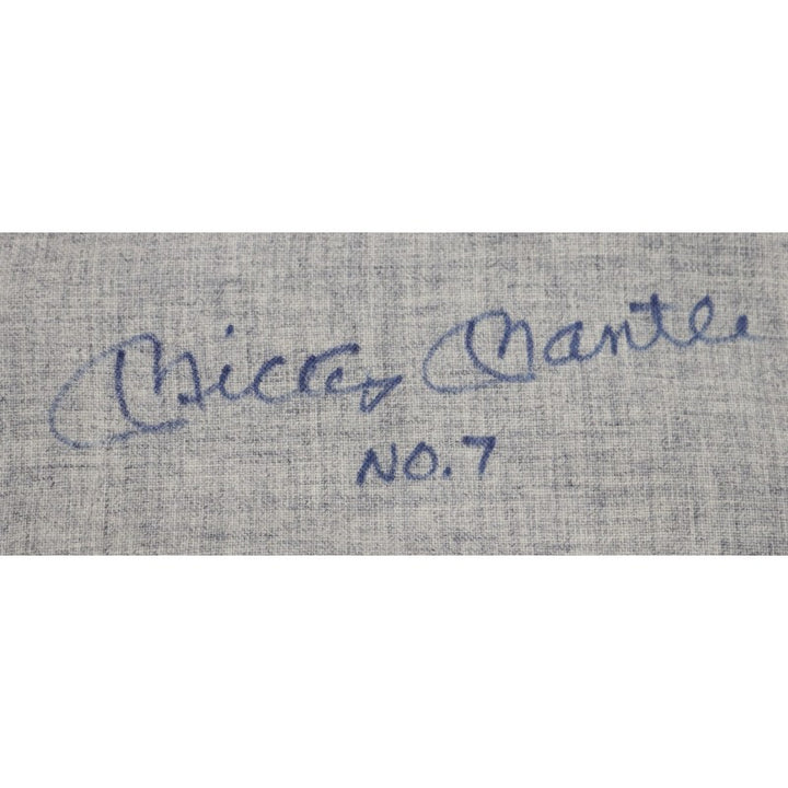 Mickey Mantle New York Yankees Autographed Inscribed Mitchell & Ness Cooperstown Collection Jersey PSA LOA