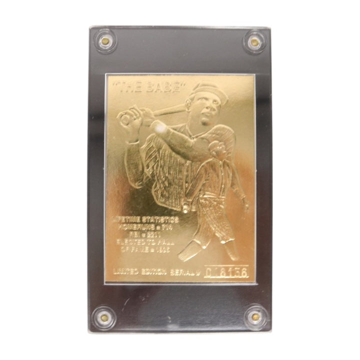 18 Gold Performance Mint The Heroes of Baseball 22 Karat Gold Cards Lot